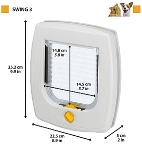 Ferplast Swing 3 Drzwiczki szare [72102021]