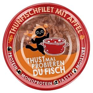 Lucky Lou Extrafood Tuńczyk i jabłko w bulionie puszka 70g