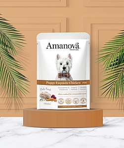 Amanova Dog Puppy Exquisite Chicken - kurczak saszetka 300g [P08]