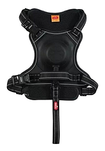 Zolux Szelki ze smyczą automatyczną Easyride M czarne