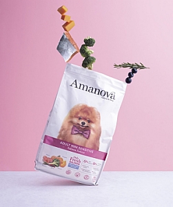 Amanova Dog Adult Mini Sensitive Salmon Deluxe - łosoś 7kg