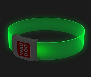 Collar WauDog LED Obroża z podświetleniem LED, klamra magnetyczna, 25mm/45cm