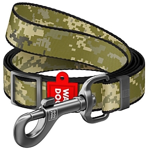 Collar WauDog Nylon Smycz nylonowa regulowana S 15mm/152-183cm, wzór MILITARY