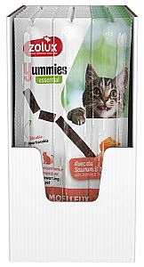 Zolux Yummies Miękki przysmak dla kota - Pałeczki Łosoś & Pstrąg 3x5g