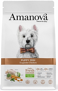 Amanova Dog Puppy Mini Exquisite Chicken - kurczak 500g