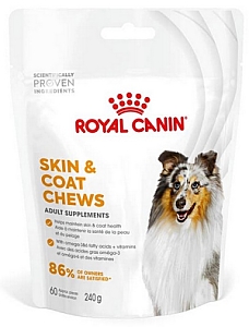 Royal Canin Skin & Coat Chews Adult Supplements 240g