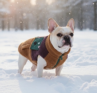 Zolux Ciepła bluza dla psa Bouclette R.35 jasnobrązowa