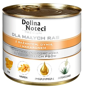 Dolina Noteci Premium Pies Mały Bażant, dynia i makaron puszka 185g