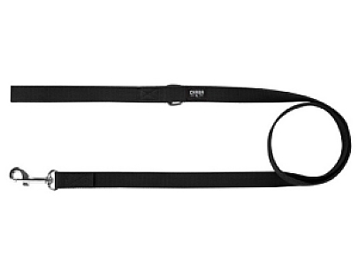 CHABA Smycz taśma - 10mm czarna