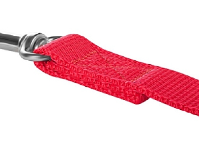 CHABA Smycz taśma - 10mm czerwona