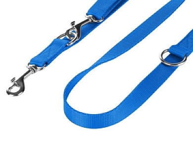 CHABA Smycz taśma regulowana - 16mm x 130/260cm niebieska