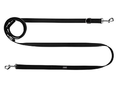 CHABA Smycz taśma regulowana - 20mm x 130/260cm czarna