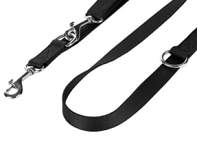 CHABA Smycz taśma regulowana - 30mm x 130/260cm czarna