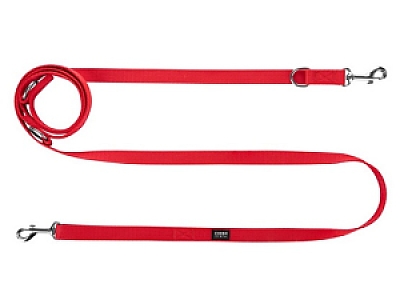 CHABA Smycz taśma regulowana - 30mm x 130/260cm czerwona