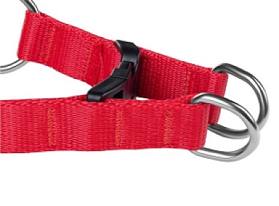 CHABA Szelki taśma regulowane nr 4 - obwód 70cm czerwone