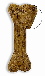 BUBAlicious Pure Line Kość do żucia Puppy & Senior ze skóry jelenia 12 cm [8711]