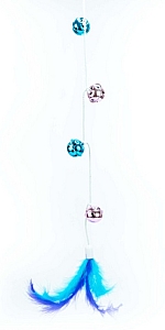 BUBA Wędka z dzwoneczkami i piórkiem [5574]