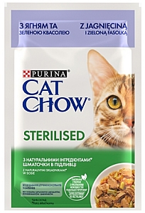 Purina Cat Chow Sterilised Jagnięcina saszetki 3+1 GRATIS 4x85g