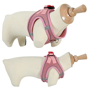 Zolux Szelki oddychające z siatki S różowe