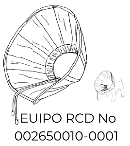 Grande Finale Kołnierz pozabiegowy z tkaniny rozmiar 1 niebieski [WET/KT/1(S)]