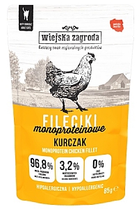 Wiejska Zagroda Kot Fileciki monoproteinowe kurczak saszetka 85g