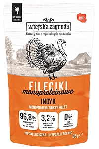 Wiejska Zagroda Kot Fileciki monoproteinowe indyk saszetka 85g