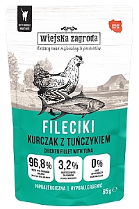 Wiejska Zagroda Kot Fileciki kurczak z tuńczykiem saszetka 85g