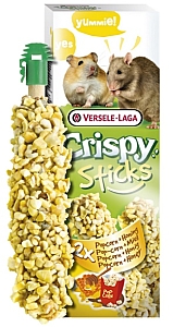 Versele-Laga Crispy Sticks Hamster & Rat Popcorn & Honey - kolby dla chomików i szczurów z popcornem i miodem 110g
