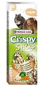 Versele-Laga Crispy Sticks Hamster & Rat Rice & Vegetables - kolby dla chomików i szczurów z ryżem i warzywami 110g