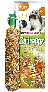Versele-Laga Crispy Sticks Rabbit & Guinea Pig Carrot - kolby dla królików i świnek z marchewką 110g