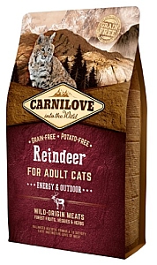Carnilove Cat Reindeer Energy & Outdoor - renifer 2kg