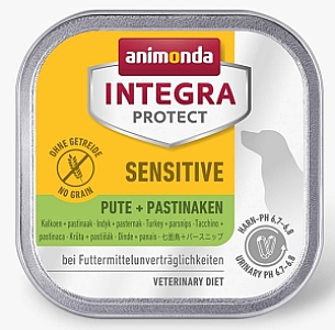 Animonda Integra Protect Sensitive dla psa indyk + pasternak tacka 150g
