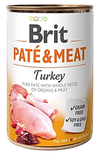 Brit Pate & Meat Dog Turkey puszka 400g