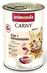 Animonda Carny Adult Indyk + Wątróbka kurczaka puszka 400g