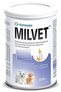 Milvet Preparat mlekozastępczy dla szczeniąt i kociąt 800g
