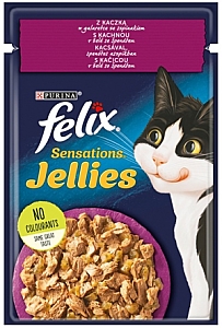 Felix Sensations Kaczka w galaretce ze szpinakiem saszetka 85g