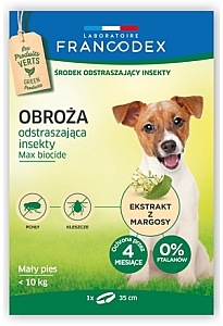 Francodex Obroża odstraszająca insekty małe psy do 10kg 35cm [FR179171]