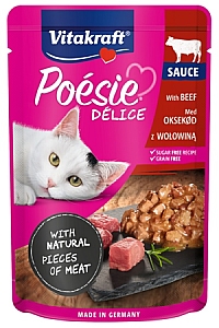 Vitakraft Poesie Deli Sauce wołowina saszetka 85g
