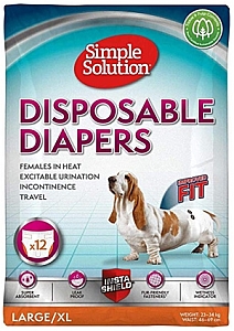 Simple Solution Pieluchy jednorazowe dla suczek XL 12szt.