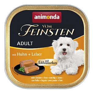 Animonda vom Feinsten Dog Adult Kurczak i Wątróbka tacka 150g