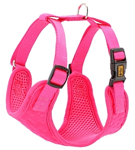 Dingo Szelki bezuciskowe z dwupaskową regulacją M różowe