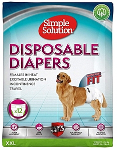Simple Solution Pieluchy jednorazowe dla suczek XXL 12szt.