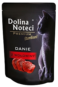 Dolina Noteci Premium Kot Sterilised Danie z wołowiny saszetka 85g