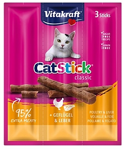 Vitakraft Cat Stick Classic Drób i Wątroba 18g [10869]