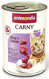 Animonda Carny Adult Wołowina + Jagnięcina puszka 400g