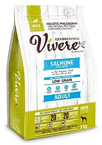 Vivere Dog Medium Adult Salmon 3kg Karma Monobiałkowa z Łososiem