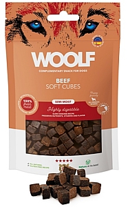 Woolf Soft Cubes Monoprotein Beef 100g
