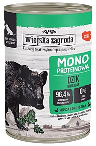 Wiejska Zagroda Monobiałkowa Dzik puszka 400g