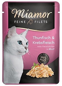 Miamor Feine Filets Tuńczyk & Kraby saszetka 100g