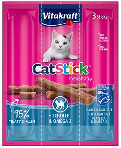 Vitakraft Cat Stick Classic flądra + omega3 3szt [31218]